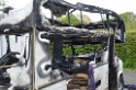 Wohnmobil ausgebrannt Koeln Porz Linder Mauspfad P149
